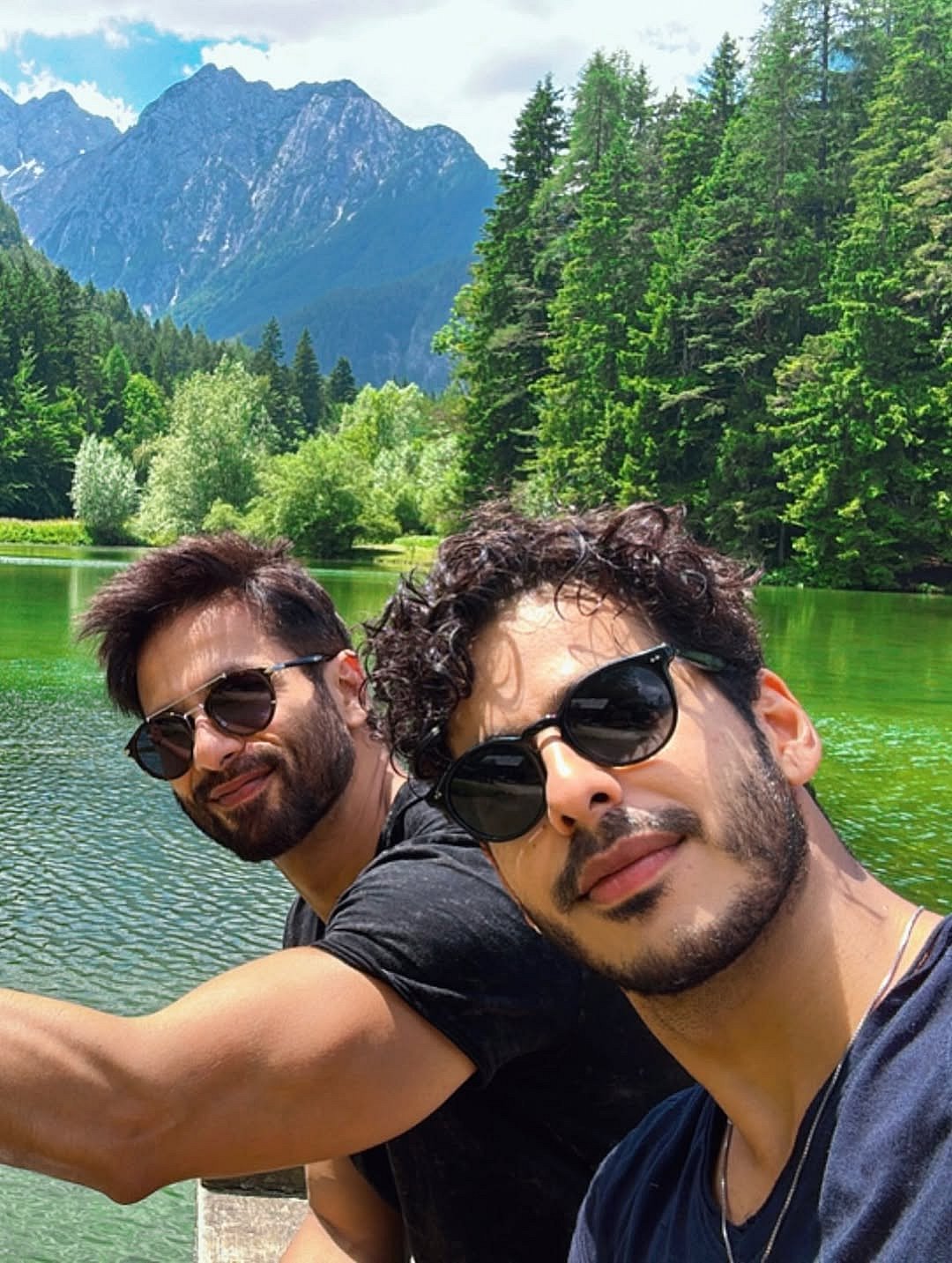 ishaankhatter/instagram : Actors Ishaan Khatter and Shahid Kapoor on their trip