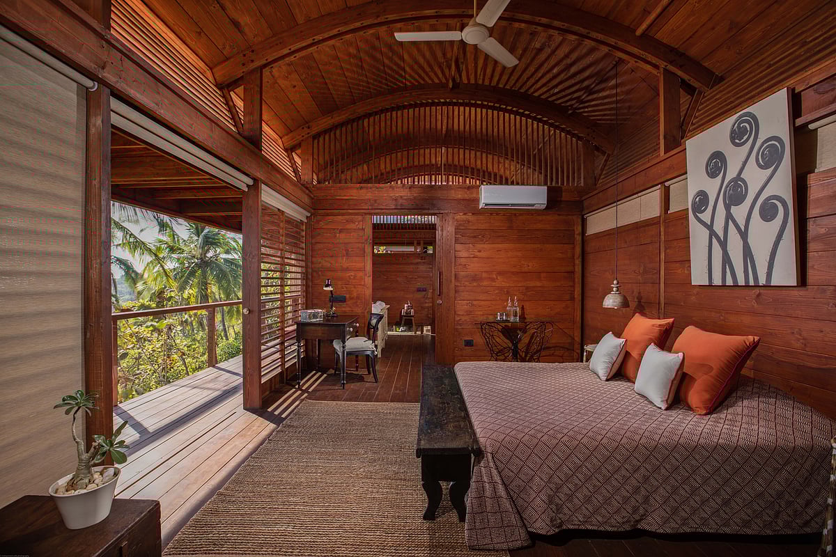 A glimpse of a luxury cottage at Cabo Serai, Goa