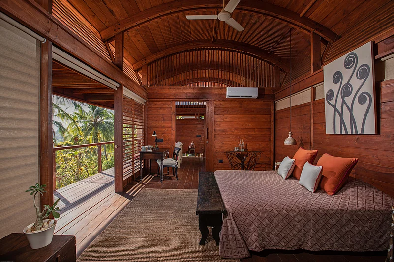 A glimpse of a luxury cottage at Cabo Serai, Goa