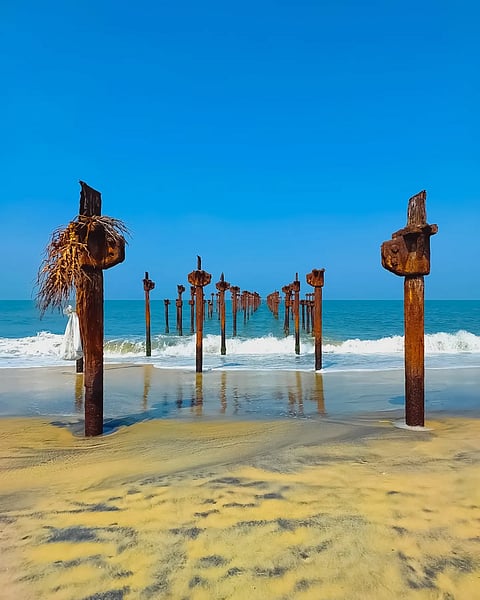 The majestic Alappuzha Beach