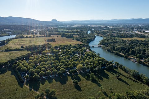 Aerial view of the Frejus River