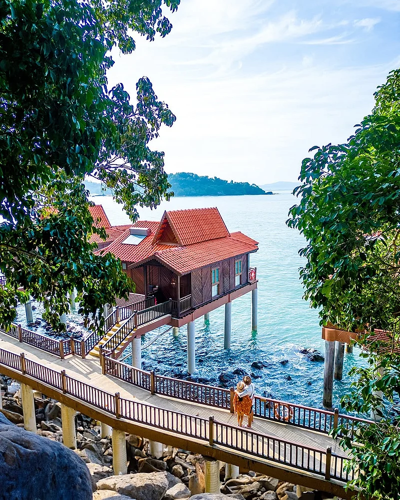 The Berjaya Langkawi Resort is the only property on the island to feature individual chalets built on stilts above the waves