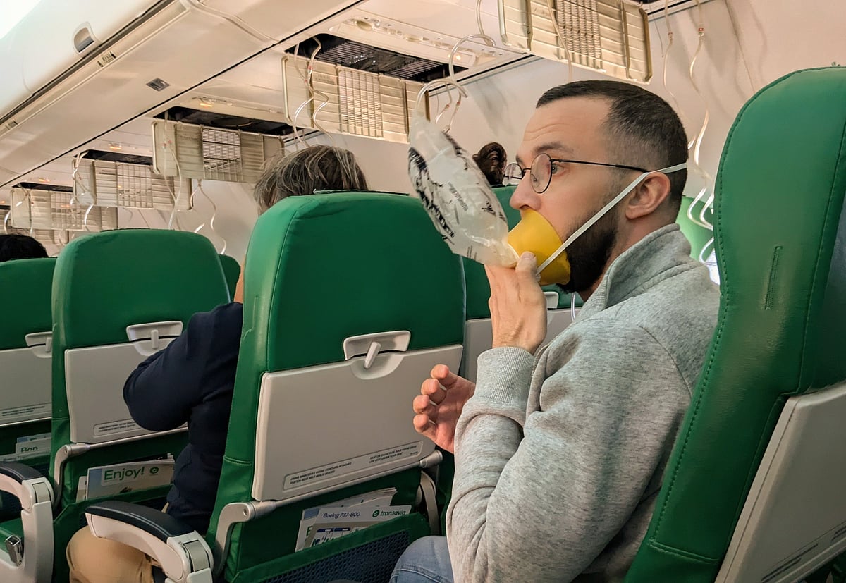 When depressurisation occurs, oxygen levels drop sharply