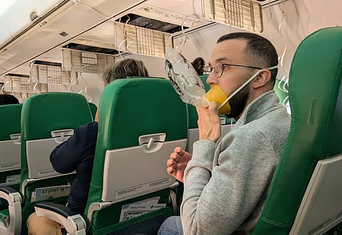 When depressurisation occurs, oxygen levels drop sharply