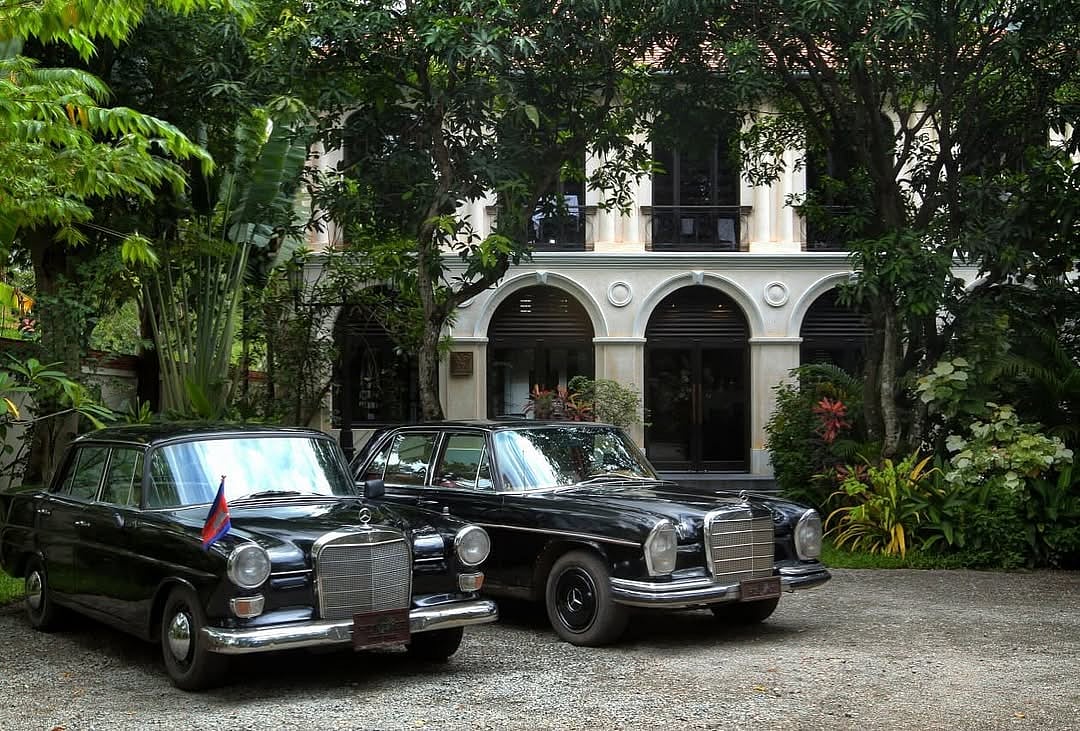 The hotel reflects classic French colonial architecture