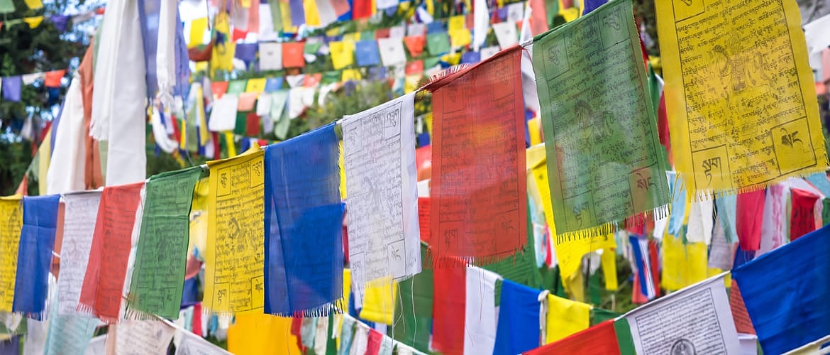 Prayer flags in McLeodganj