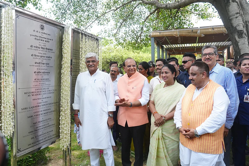 At the opening ceremony of the monument