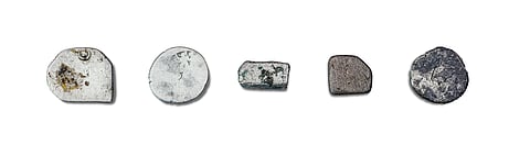 These early metallic punch-marked coins, some dating back to the Sangam Age, reflect an advanced trade system and economic activity in Keeladi, suggesting it was part of an organised and monetised urban society