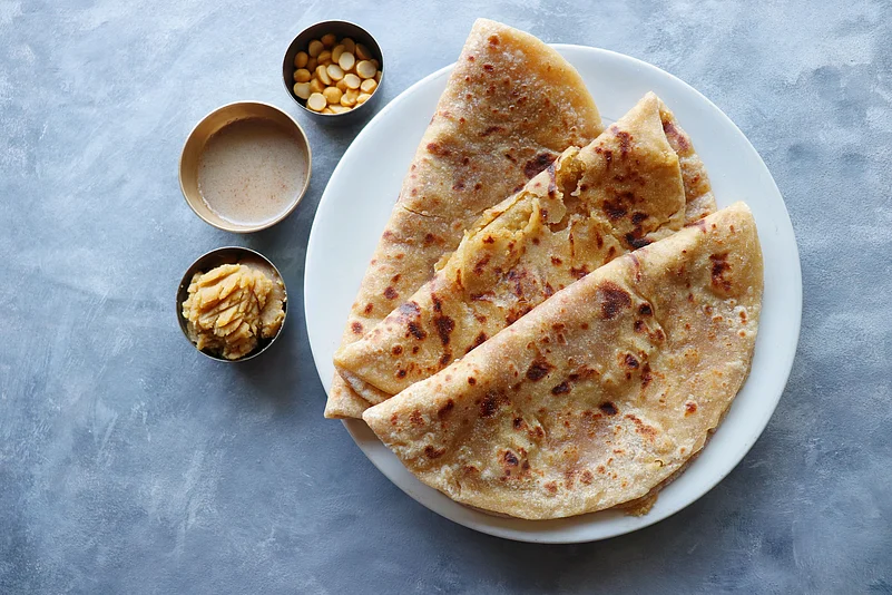 Puran poli is a sweet flatbread that is popular in Maharashtra
