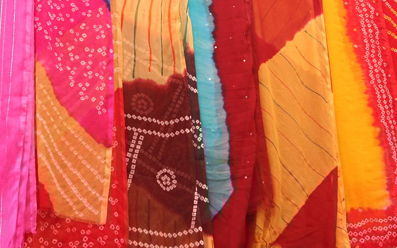 Rajasthan bandhani is a traditional Indian tie-dye textile art form