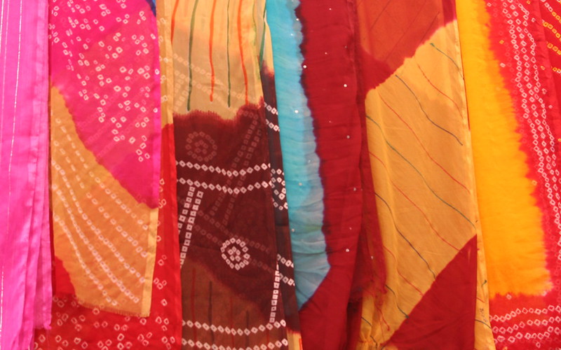 Rajasthan is known for its textile crafts, like bandhani which is a traditional tie-dye textile art form