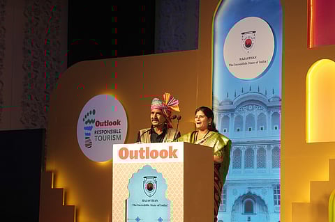 Parvati and Sudhir Sukhwal, owners of Padmini Haveli