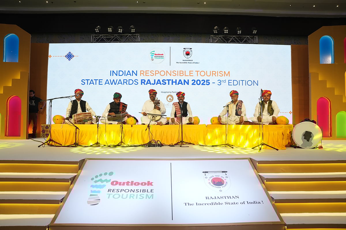 A spirited performance of Manganiyar Music by Sawai Khan & Group,