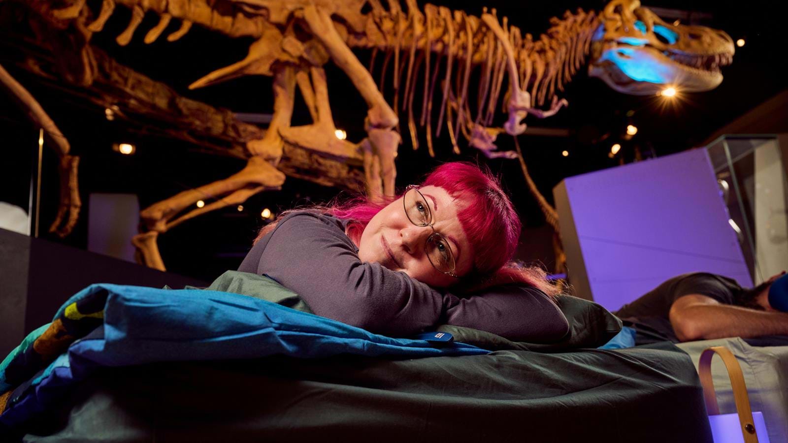 The Melbourne Museum regularly hosts sleepovers for adults and families