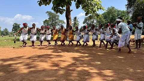 Folk dancers in Koraput