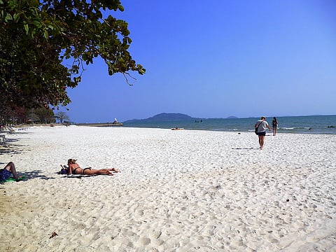 The coast in Kep, Cambodia