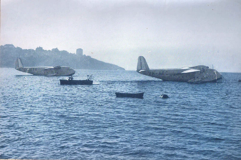 Coogee on sea with another flying boat