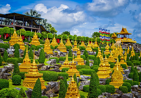 The Nong Nooch Tropical Botanical Garden in the Chonburi province of Thailand