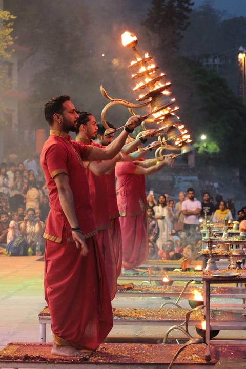 The Ganga aarti in Rishikesh