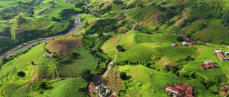 Breathtaking view of Rajpipla landscape.