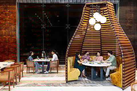 Dining area at Radisson Blu, Karjat