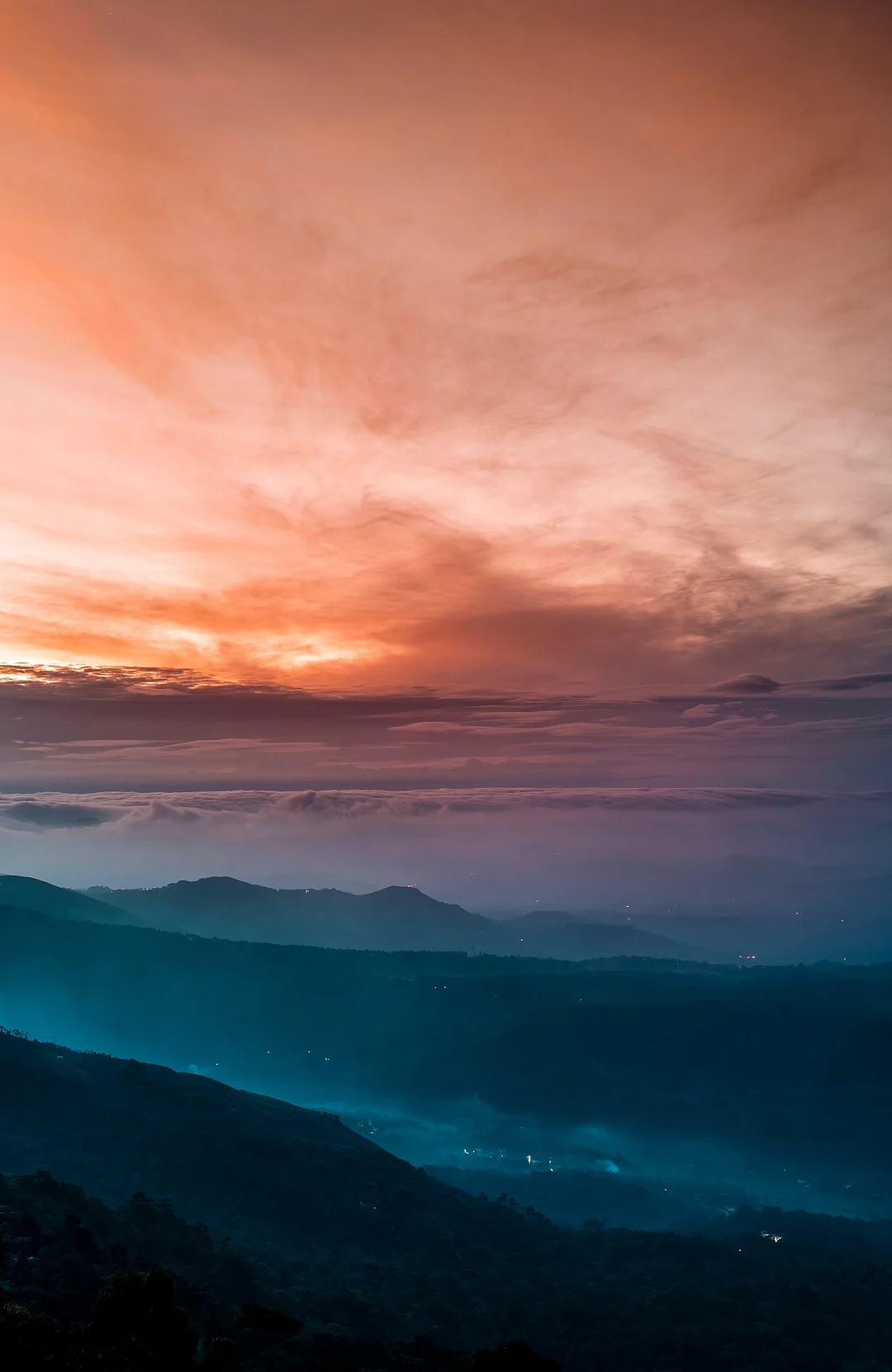 Morning scenes over Munnar