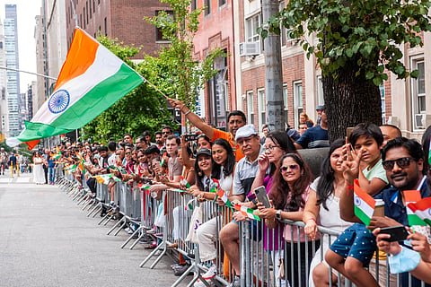 Indian-Americans celebrate India's independence day in 2022 in New York City