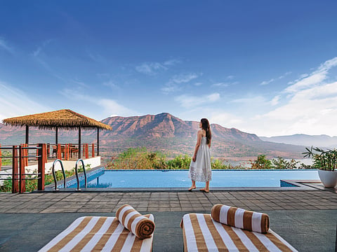 The Mango Tree Villa offers a private saltwater pool, gym and therapy room with views