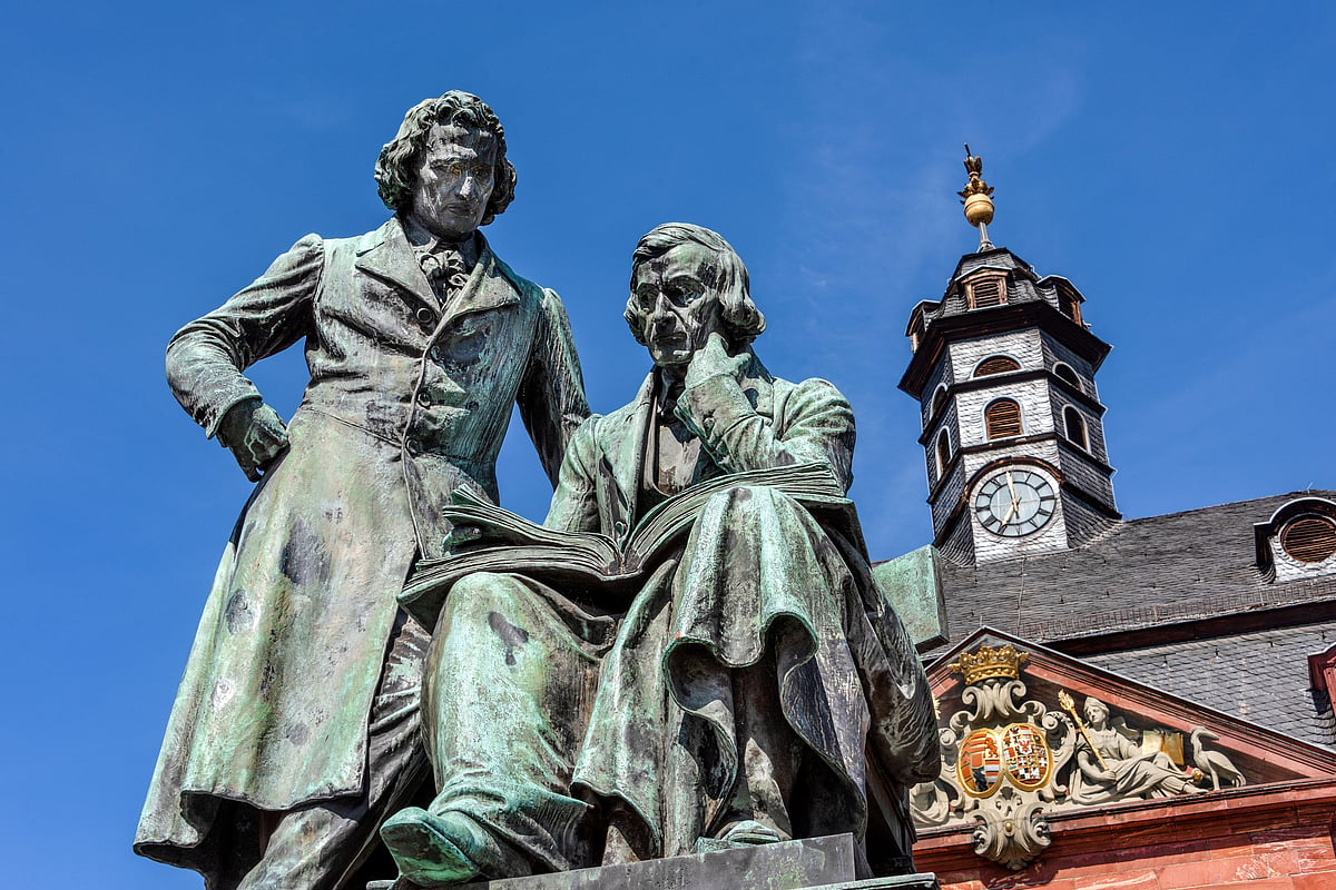 The Brothers Grimm National Monument in Hanau am Main