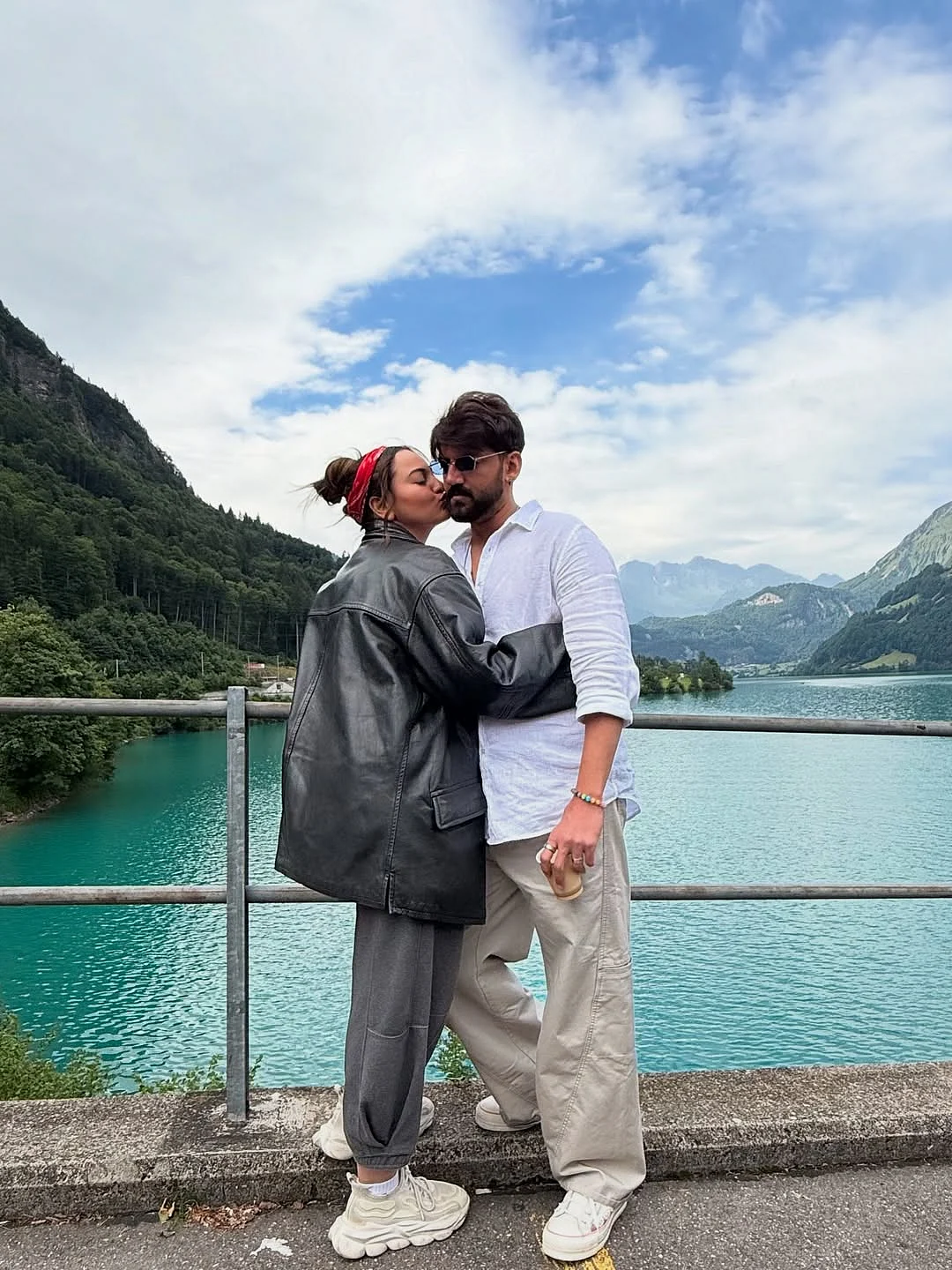Sonakshi and Zaheer in an intimate moment