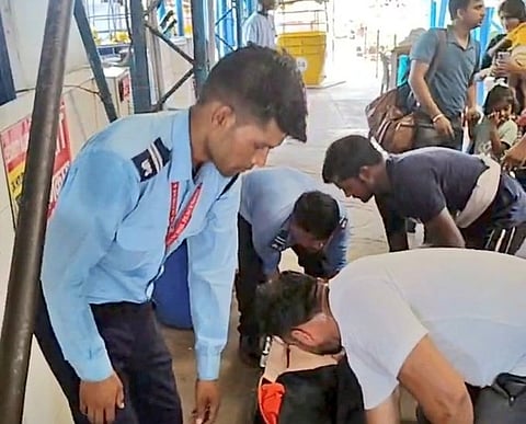 Visuals of people from the site of tragedy