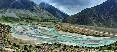 Copyright: Sreedeep Bhattacharya : The river Bhaga in Jispa