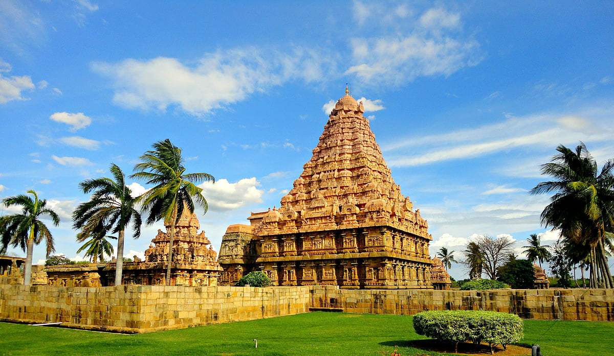 A view of Gangaikonda Cholapuram