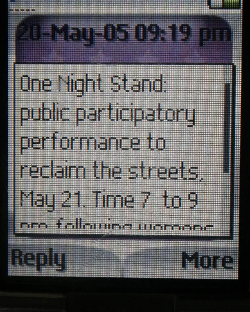 A call for participation in a public project by Blank Noise