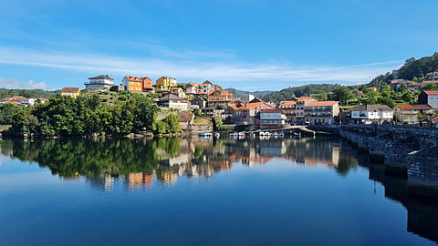 A view of Caldas de Reis, Galicia