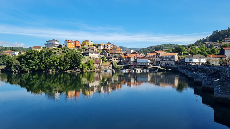 A view of Caldas de Reis, Galicia
