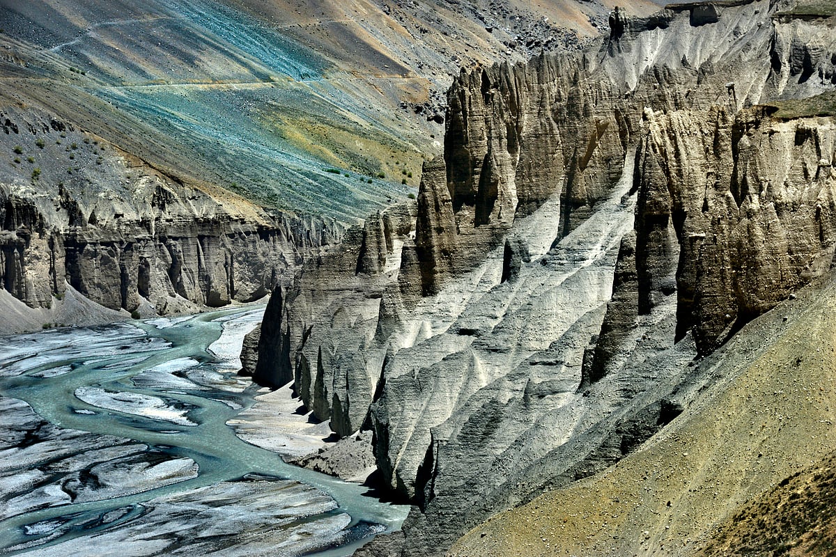 The surreal landscape from Kaza to Losar