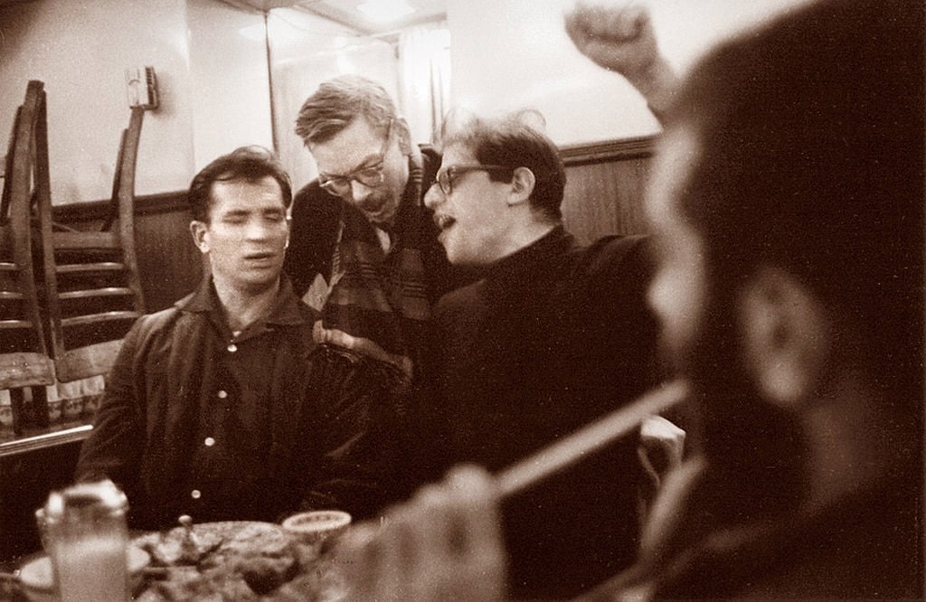 Beat generation authors and poets. On the leftmost is Jack Kerouac