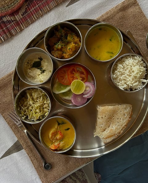 The final lunch before leaving Dhyaana Farms
