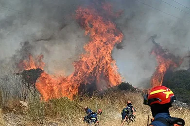 @AJEnglish/x : Visuals from the wildfires in Greece