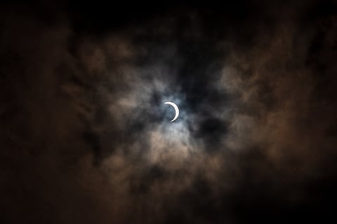 An annular solar eclipse in Delhi on June 21, 2020
