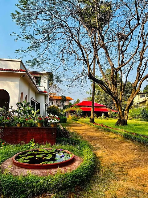 Mitali features an expansive garden