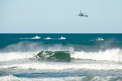 Shutterstock : A search and rescue helicopter in the Pacific Ocean off the coast of Australia. Image used for representational purposes only