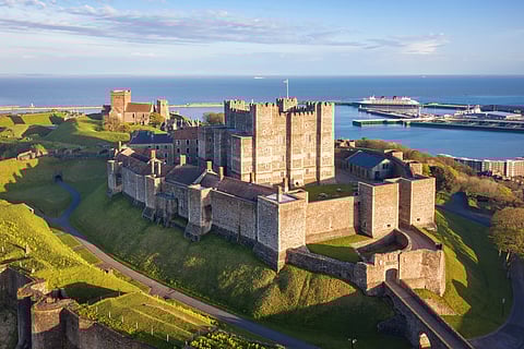 A view of the Dover Castle, UK