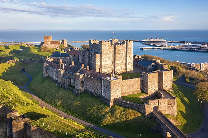 A view of the Dover Castle, UK