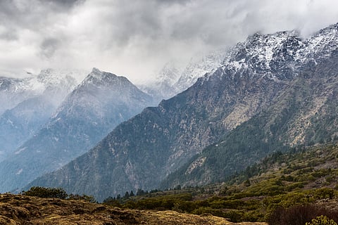 National park Langtang in the Himalayas, Nepal 
