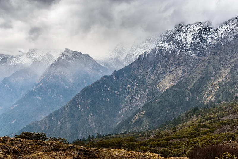 National park Langtang in the Himalayas, Nepal