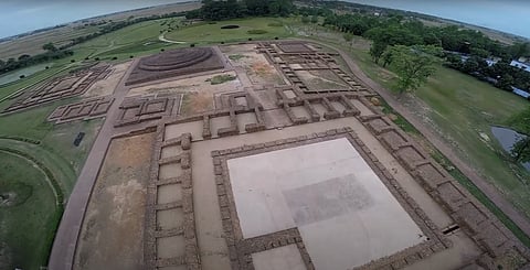 Excavation site of the Piprahwa-Ganwaria complex in Uttar Pradesh