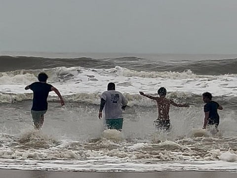 Samarth with the "boys"
