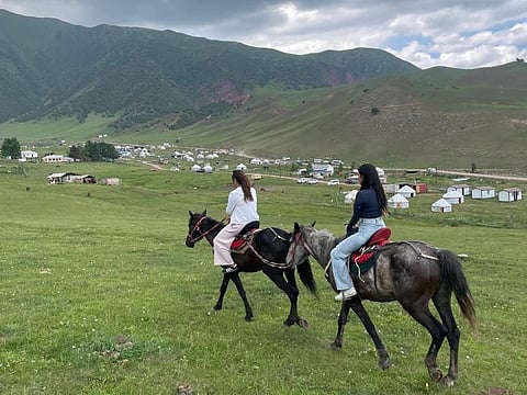 "Alya and I shared a thrilling horse-riding experience"
